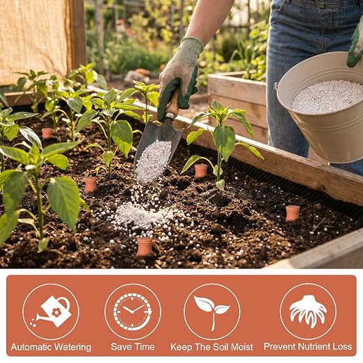 DoubleFill 4 Pcs 10, 16, 24 oz Ollas Terracotta Watering Pots Self Watering Planter Insert Terracotta Globes Clay for Outdoor Indoor Garden Plants, Easy to Refill