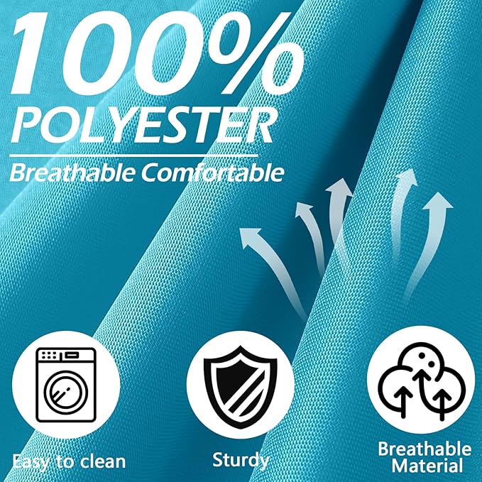 14Pcs Patio Cushion Covers Replacement Splashproof UV-Resistant Inelastic Covers with Zippers, Max Compatible 25.6x25.6x4inch Patio Cushion, for 7 Pcs Outdoor Patio Furniture Sets