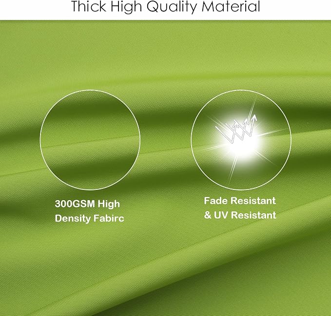 idee-home Outdoor Patio Dining Chair Cushion, High Back Density Foam Chair Cushions Seat with Removable Cover, WeatherResistant Indoor Deep, Green