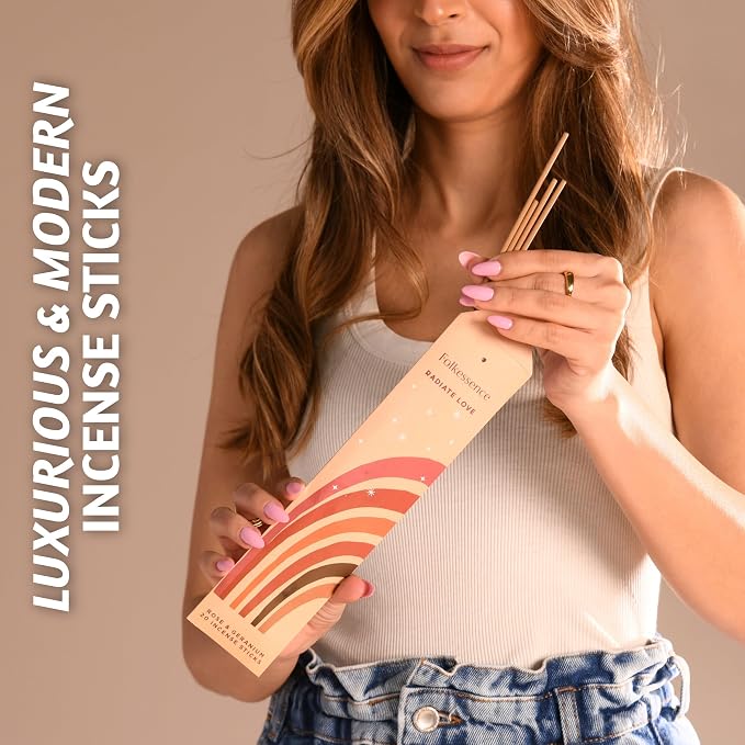 Folkulture Incense Sticks (120 Sticks) | Set of 6 Premium Incense for Graduation Gifts, Meditation, Aromatherapy | No Charcoal, Non Toxic, 45 Mins, Long Burning Palo Santo,Sandalwood Insence-Sticks