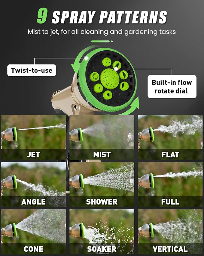 RAINPOINT Garden Hose Nozzle, Watering Wand Set,Hose Sprayer For Watering Plants