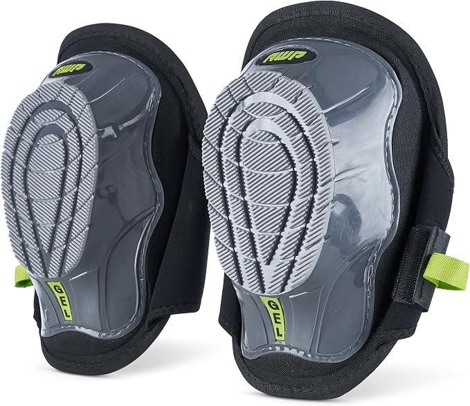 AWP Gel Stabilizer Non-Skid Knee Pads with Dual Layer Padding and Shock Stabilizer Caps for Flooring, Roofing, Decking for All-Day Support & Stability, Men and Women, One Size | L-22380-4