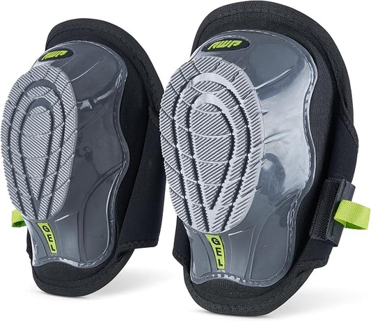 AWP Gel Stabilizer Non-Skid Knee Pads with Dual Layer Padding and Shock Stabilizer Caps for Flooring, Roofing, Decking for All-Day Support & Stability, Men and Women, One Size | L-22380-4