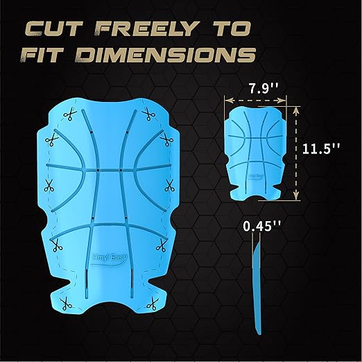 Breathable Pocket Knee Pad Insert for Work Pants/Bibs, Uniforms, and Tactical Pants, Men’s Heavy Duty Pocket Knee Pads for Construction, Flooring, and Garage, 11.5''×7.9''×0.45'', Blue