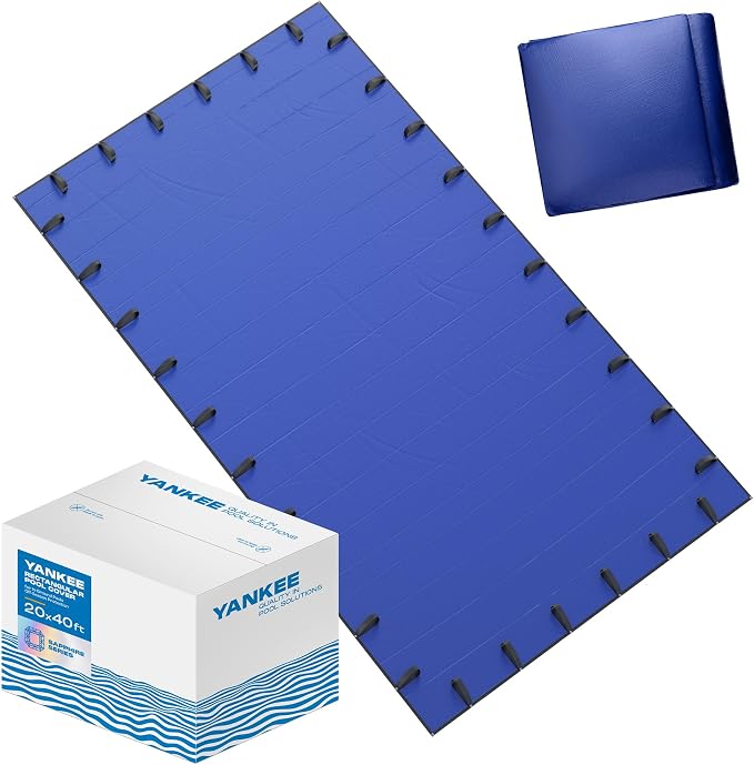 Yankee Pool Cover for 20x40 ft Rectangular Pool: Extra Thick & Durable | Sapphire Series of Premium Cold- and UV-Resistant In-Ground Pool Protection