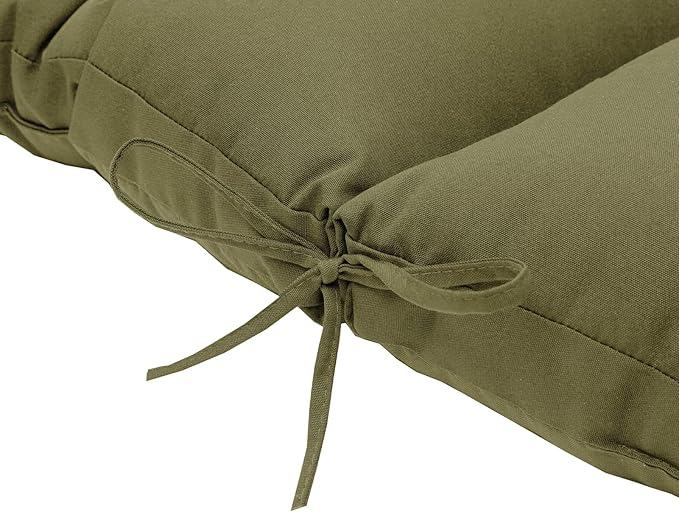 QILLOWAY Outdoor High Back Chair Cushion for Adirondack, All Weather Rocking Chair Cushions Thick Padded Replacement for Patio Furniture Set of 4,Sage