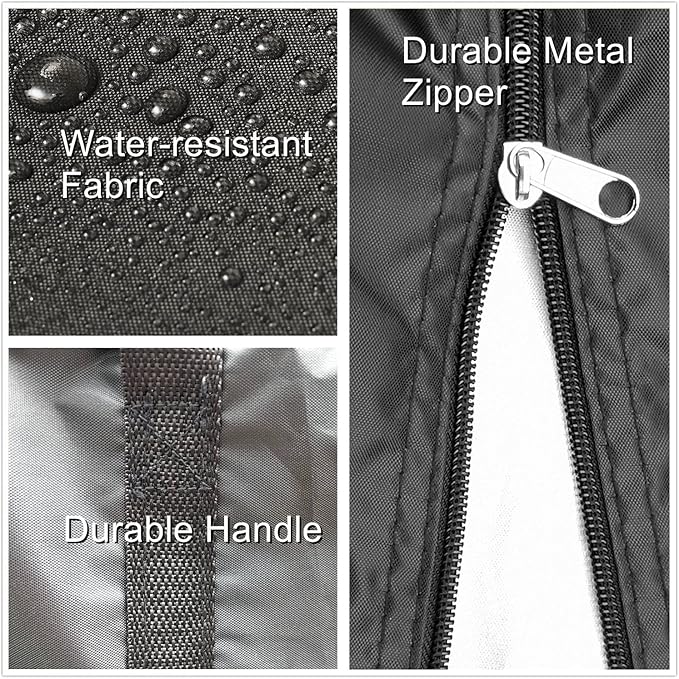 Outdoor Cushion Storage Bags 68 * 30 * 20 Inch, Upgrade Outdoor Patio Cushion Storage Bag, Pillow Storage Bag with Durable Handles 3 Pack