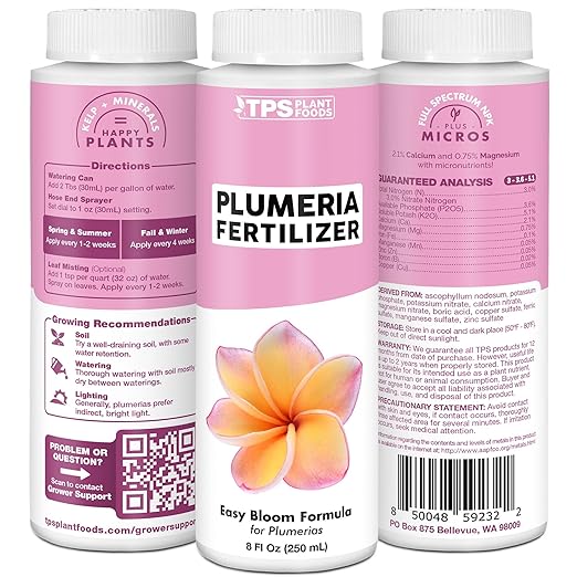 Plumeria Fertilizer – Liquid Plant Food for More Blooms, Healthy Tropical Growth & Stronger Root Development, 32 oz