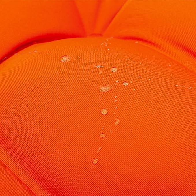 QILLOWAY Outdoor High Back Chair Cushion for Adirondack, All Weather Rocking Chair Cushions Thick Padded Replacement for Patio Furniture Set of 2,Orange
