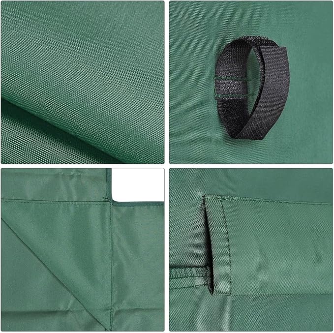 Flexzion Replacement Canopy for Outdoor Swing - 66" X 45" 2 Seat Bench Glider Swings Shade Fabric UV Weather Waterproof for Outdoor Garden Patio Yard Park Porch Seat Furniture, Green