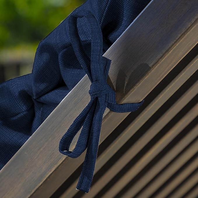 Arden Outdoor Chaise Cushion, 21 in x 72 in, Weather-Proof, Rain-Proof, Fade Resistant Patio Cushion for Chaise Lounger Sapphire Blue Leala