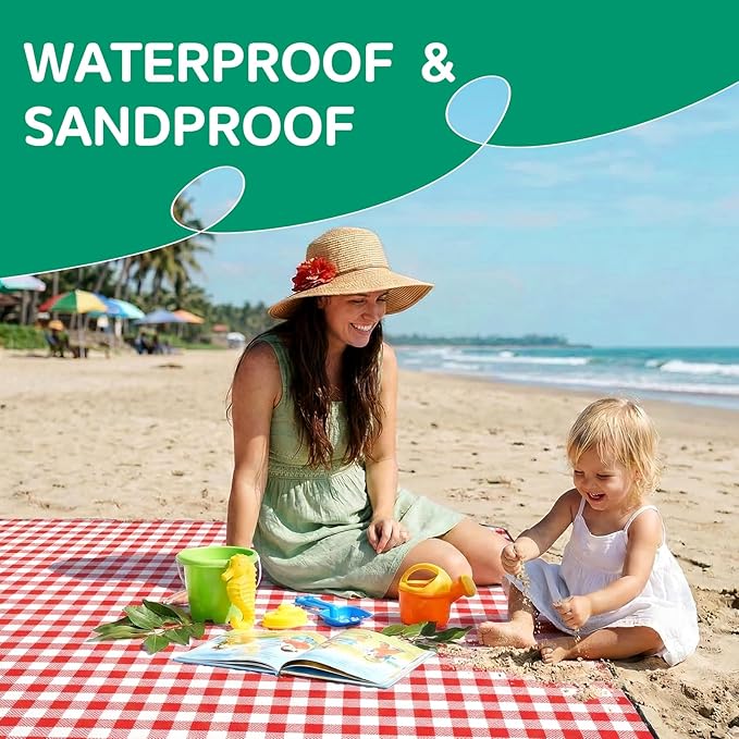 Waterproof Picnic Blanket Outdoor Girlfriend Gf Gifts for Women Sweetest Day Boyfriend 1 One Year Anniversary Meaningful Cute Romantic Xmas First Valentines Men Him Bf