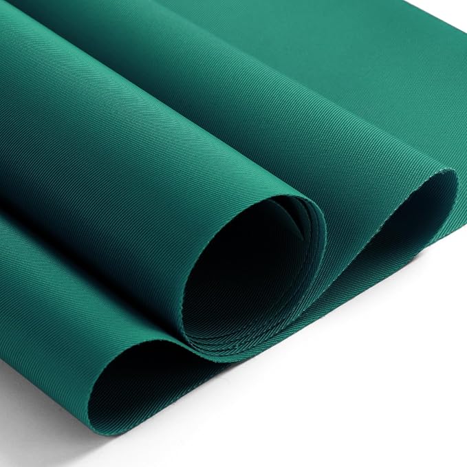 Nylon Fabric, 58" W 420D Waterproof Fabric 5 Yard Ripstop Nylon Material Outdoor Upholstery Twill Sewing Material for Patio Chair, Lining, Cushion, Purse, Tote Bag, Tent, Tarp Cover, DIY Project Teal