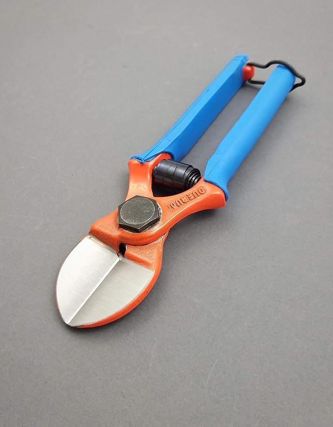 Professional (NO HOBBYIST) Heavy Duty Forged Double Cut Blades Shears #133/20 Flat Back Double Blade for Grafting and Pruning for scions