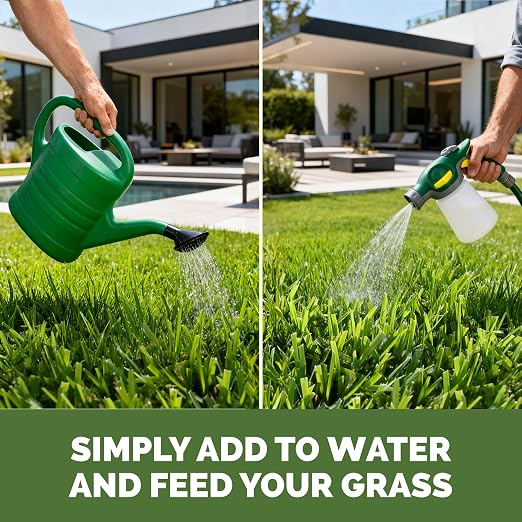 Zoysia Grass Fertilizer – Liquid Lawn Food for Dense Turf, Rich Green Color & Strong Root Development, 32 oz