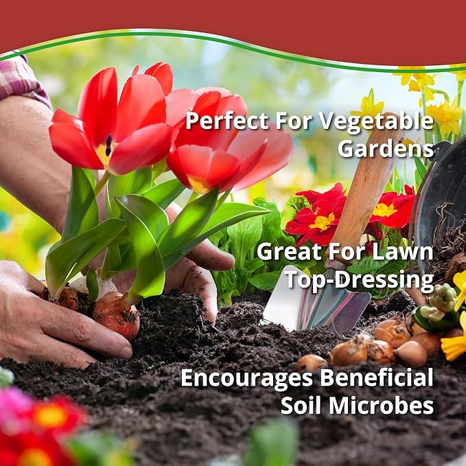 Worm Bliss (1 Cubic Ft, 30lbs) - Organic Worm Castings for Plants & Gardening - OMRI-Listed Earthworm Castings for Plants, Vegetables, Flowers, & Potting Soil - Garden Fertilizer Rich in Nutrients