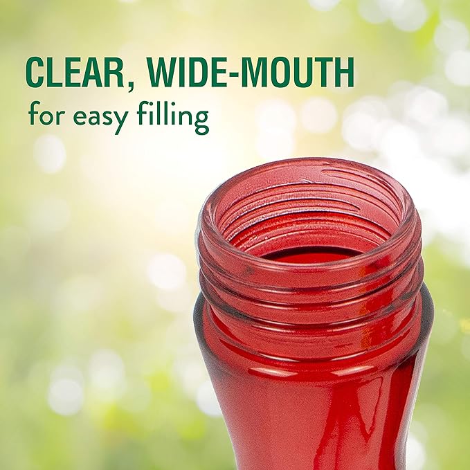 Perky-Pet Red Hummingbird Feeder - Pinch Waist Design for Easy Feeding - Humming Bird Feeder for Outdoors - 403CO - 8 oz Capacity (Pack of 6)