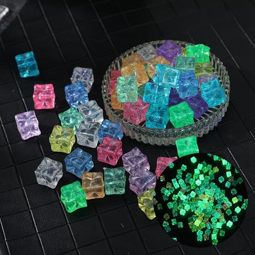 Glow Rocks for Garden, Outdoor Glow in The Dark Stones, 4.4LBs | 1000PCS 4.4Lbs glowing pebbles for garden outdoor, safe non-toxic resin. landscaping patio fish tank and home DIY decor
