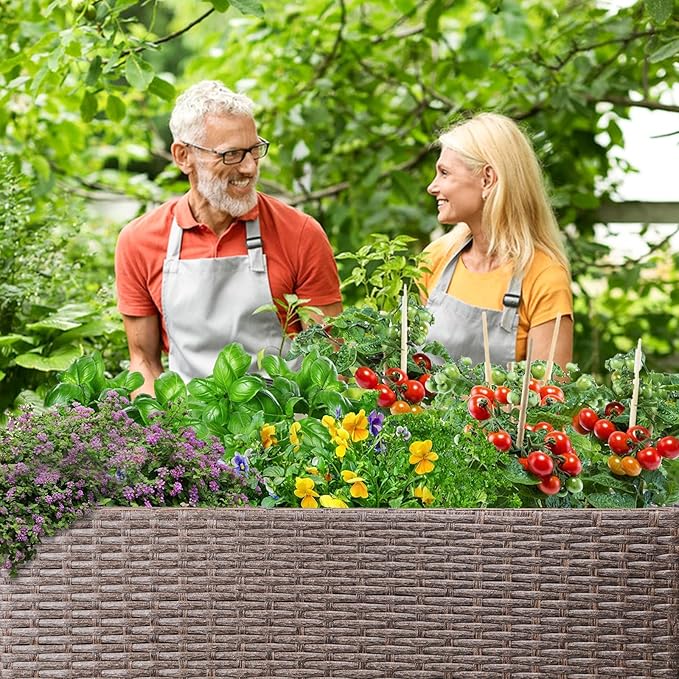 WONDER GARDEN Raised Garden Bed-Planter Box - Raised Garden Beds Outdoor for Vegetables Flower Herb Backyard Patio
