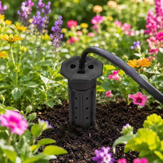 Junkin 18 Pack Tree Watering Stake Large UV Protected ABS Plastic Deep Root Irrigation Spike for Garden Shrubs Bushes Shrubs Flowers Fruits Vegetables Potted Plants (14 Inch)