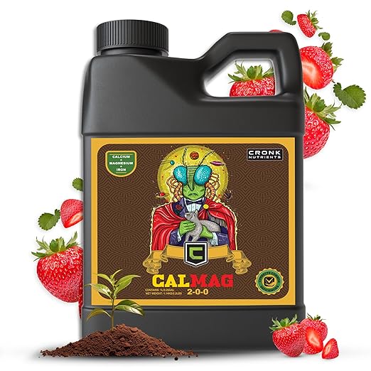 Cronk Nutrients CalMag 2-0-0 - Calcium, Magnesium and Iron Plant Fertilizer – Compatible with Soil, Soilless and Hydroponic Garden – Correct Common Deficiencies for Indoor & Outdoor Plants, 500mL