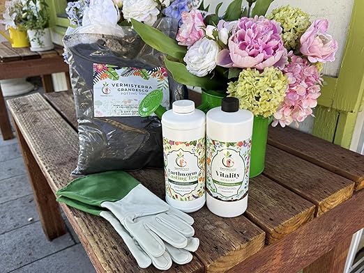 VermisTerra Vitality 16 oz - Growth Accelerator, Energy Booster, Seedling Fertilizer, Organic Plant Food, Promote Rapid Growth, All Plants, Root Cuttings, Will Not Burn, Reduces Transplant Shock