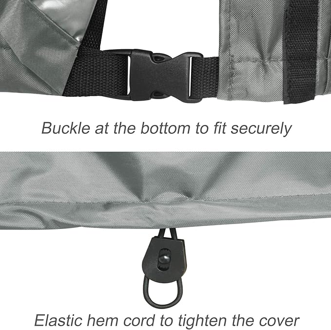 Porch Shield Waterproof Universal Generator Cover 38 x 28 x 30 inch - for Most Generators 5500-15000 Watt, Gray