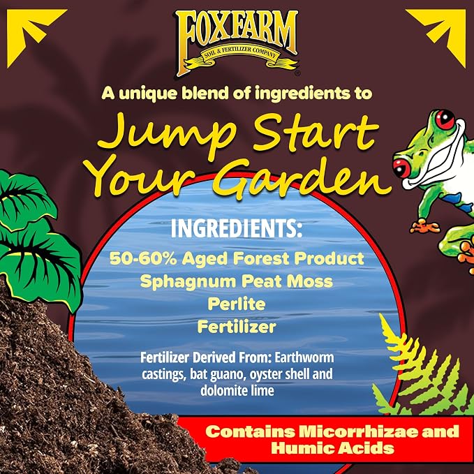 FoxFarm Happy Frog Potting Soil, 2cu ft (Pack of 10) - for Indoor/Outdoor Container Plants - Contains Mycorrhizae and Humic Acids