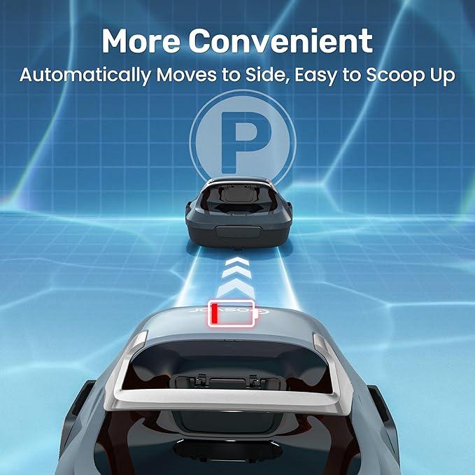 (2026 Upgrade) Gosvor Cordless Robotic Pool Cleaner, Efficient Pool Vacuum, 90 Min Runtime, Self-Parking, 7.5 lbs Lightweight, Ideal for Above Ground Pools up to 860 sq.ft