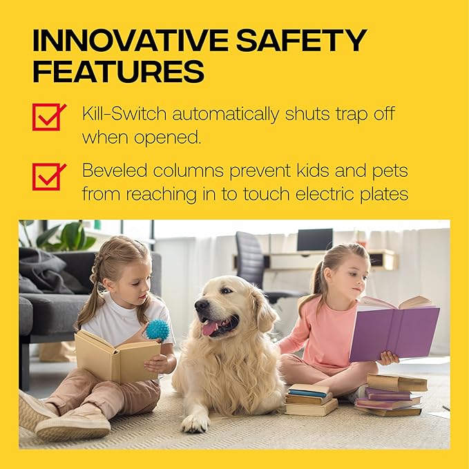 Victor Electronic Mouse Trap Humane Mouse Traps Indoor for Home - M250B - No Touch Electric Mouse Traps for Home