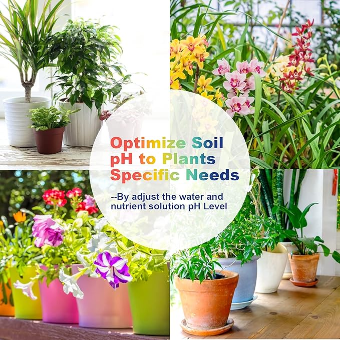 FOLLOWIN pH Up and Down Control Kit (9oz+9oz), Hydroponics pH Tester Calibration Adjuster Buffer Solution Combo for Soil Gardening Plants Pool A Balanced Nutrient