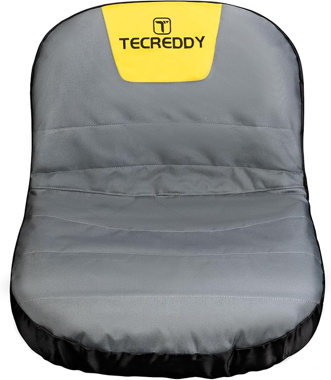 Lawn Mower Seat Cover, Weatherproof Heavy Duty Tractor Seat Cover Compatible with Husqvarna Craftsman Toro John Deere Cub Cadet Riding Lawn Mower Tractor, Medium