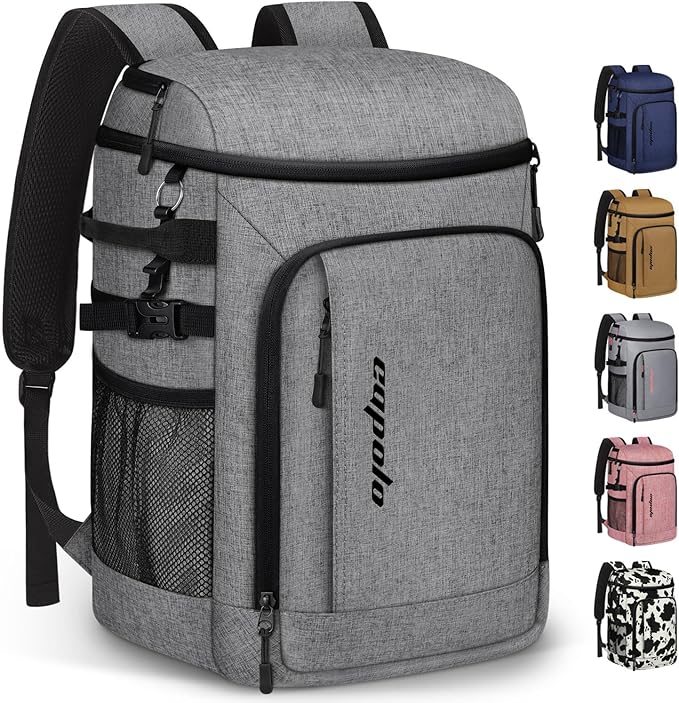 Capolo Cooler Backpack Insulated Waterproof for Women Men,36/45 Cans Lunch Backpack Coolers Leak Proof Soft Cooler Bag Ice Chest for Camping Beach