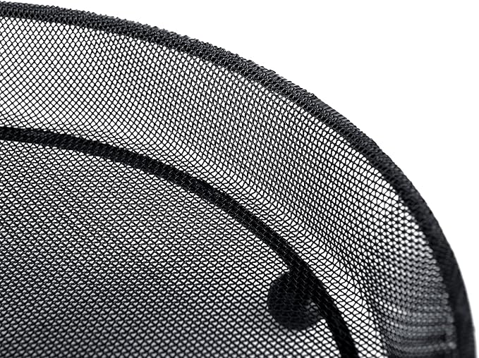 iBorn Ground Feeders Set of 2 Seed Tray for Birds Mesh Wild Bird Feeder Tray Raised Base Metal, Black