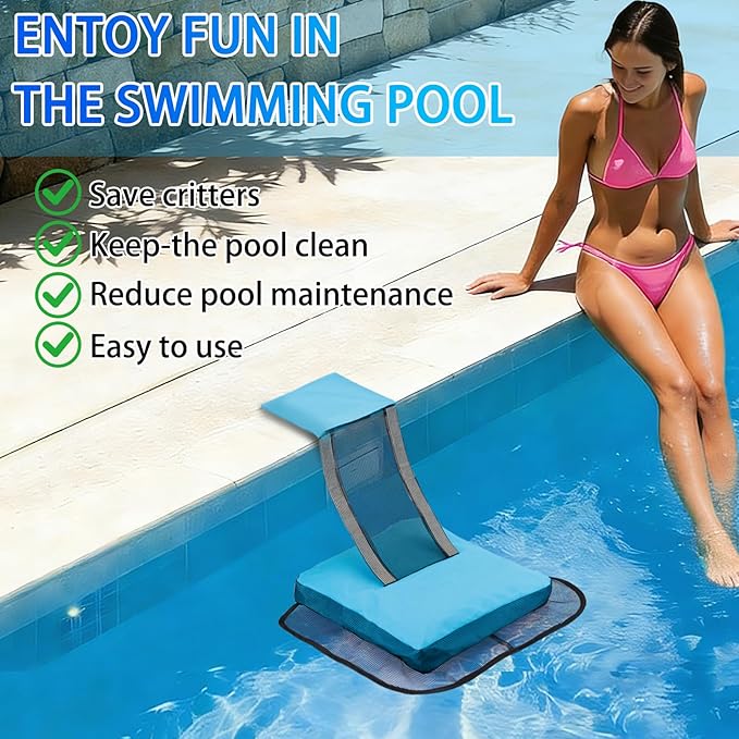 Pool Animal Escape Ramp,Pool Frog Saver,Animal Saver for Swimming Pool Critter, Rescue for Toads, Flog,Lizards, Ducks, Snakes, Mice,Pack of 2