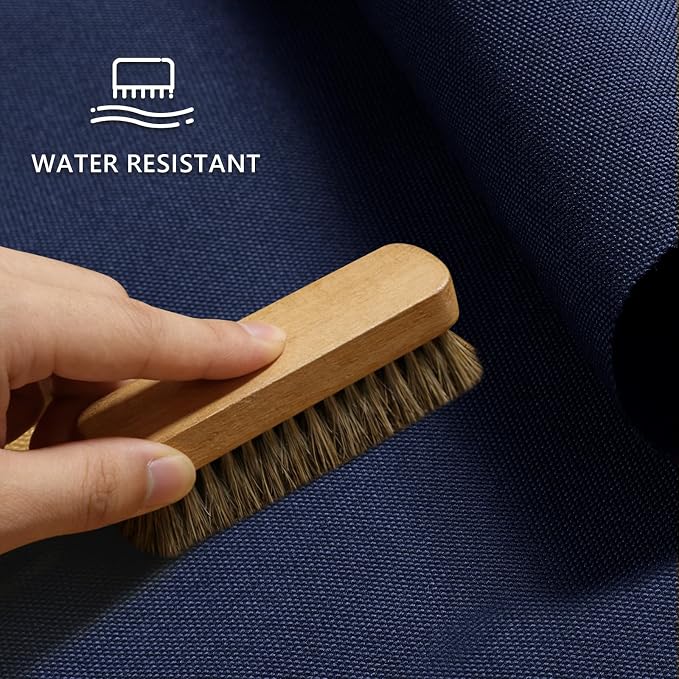 Waterproof Canvas Fabric by The Yard 58inch 600D Upholstery Material Polyester Fabric Outdoor Water Resistant Fabric for Sewing Chair Patio Cushion Purse Bag Interior, Pre Cut 5 Yard Navy Blue