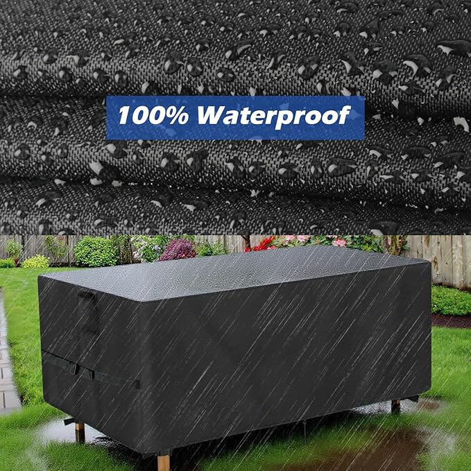 Outdoor Patio Daybed Cover, 68 Inch Waterproof Paito Sofa Cover, Furniture Covers for Outdoor Seating for Winter - 68 x 33 x 24 Inch,Black