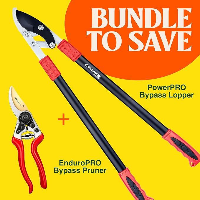 Haus & Garten EnduroPRO Bypass Pruning Shears and PowerPRO Bypass Loppers Bundle