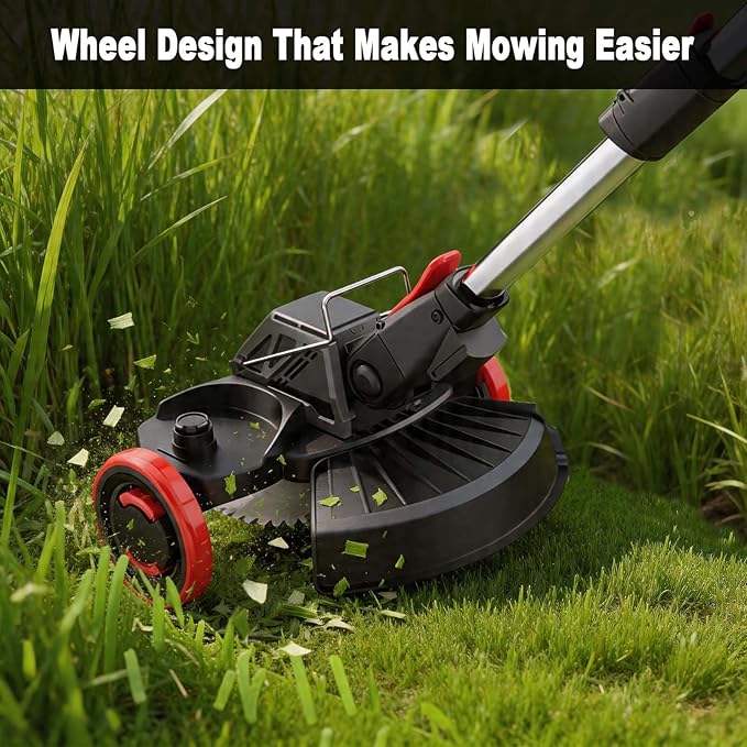 20V Cordless Weed Wacker with Brushless Motor, Electric Weed Wacker Battery Powered, 3-in-1 Brush Cutter & Edger & Lawn Mower with 5.2Ah Battery and Charger, 30+Mins, K&GO Force (One Battery)
