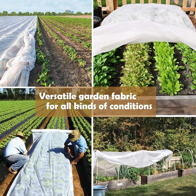 10ftx33ft Garden Netting with Plant Covers Frost Protections Row Floating Covers for Veggie Garden