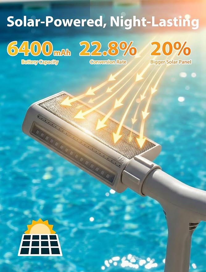 2026 Solar Pool Fountain & Poolside Storage for Above Ground Pool