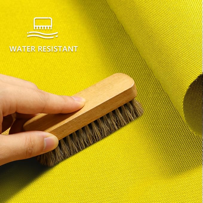 Waterproof Canvas Fabric by The Yard 58inch 600D Upholstery Material Polyester Fabric Outdoor Water Resistant Fabric for Sewing Chair Patio Cushion Purse Bag Interior, 15 Yard Yellow