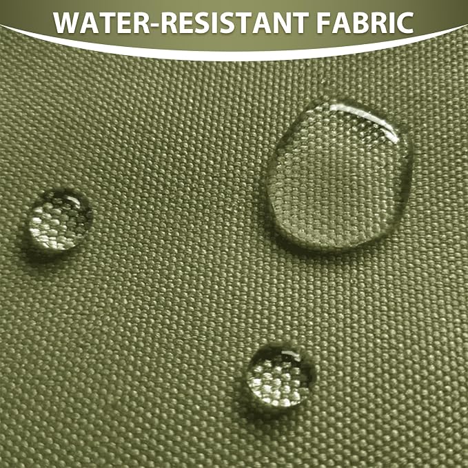 Waterproof Canvas Fabric by The Yard 58inch 600D Upholstery Material Polyester Fabric Outdoor Water Resistant Fabric for Sewing Chair Patio Cushion Purse Bag Interior, Pre Cut 5 Yard Olive Green