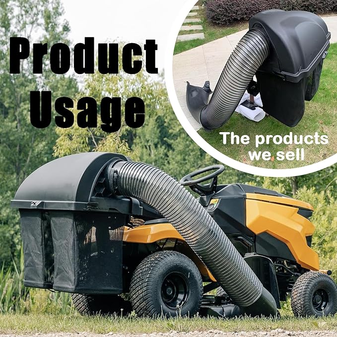 Twin Bagger 、Double Bagger fits for MTD CUB Cadet 36"-42"- 46" Deck XT1 XT2 LX46 LX42 Enduro Riders，Riding Mower and 36-Inch Lawn Tractors (2020 and After) (NO. 19B30031OEM,CMXGZAMA30045，19B30031GFP)