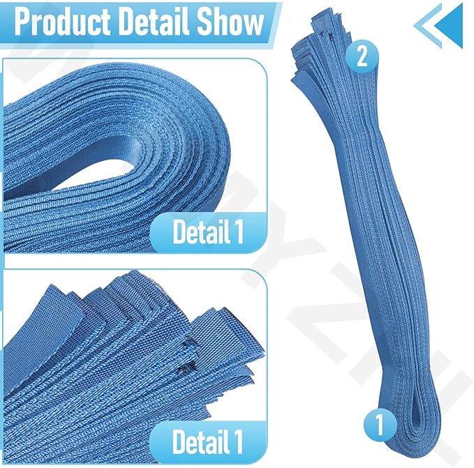 Tube and Solar Cover Fastening Kit FG-FASKIT for F-eherguard Inground and Aboveground Pool Roller - Includes 24 26" Straps, 24 Mounting Wcrews with Brackets, for Securing Solar Blankets to Solar Reels