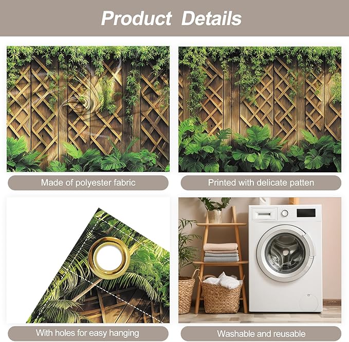 7 * 16FT Summer Spring Fence Garage Door Cover Decorations Sunset Palm Trees Garage Door Banner for Outdoor Indoor Summer Party Photography Backdrop