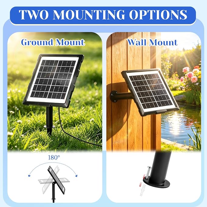 Yeomi Solar Aerator for Pond, 3W Solar Air Pump, 2 Working Modes (18H/36H), Solar Pond Oxygen Pump for Hydroponics, Fish Pond, Fish Tank, Outdoor Fishing