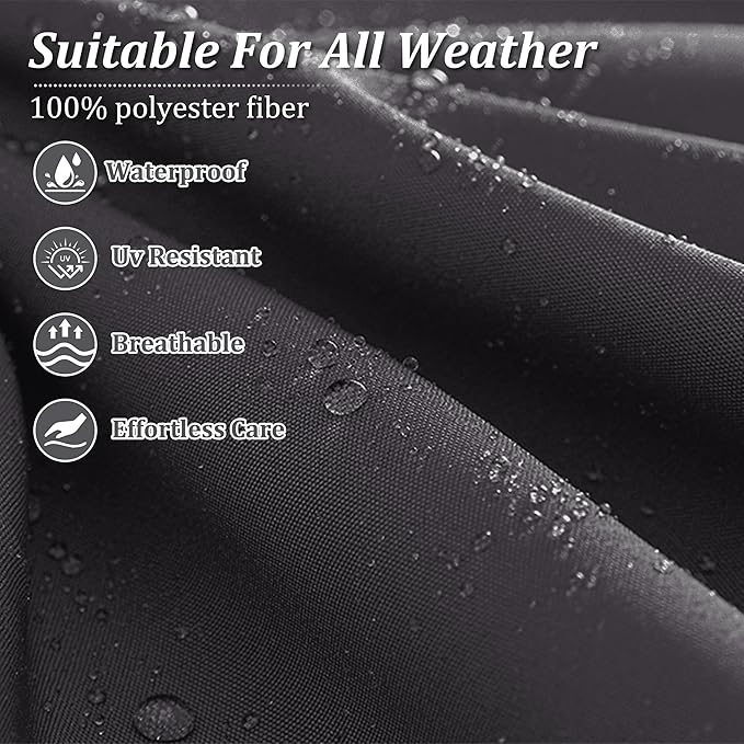 8p Outdoor Cushion Slipcovers Outdoor Patio Cushions Covers Replacement Waterproof with Zipper for 3-Seat Rattan Sofa Patio Furniture Cushion Covers, Covers Only