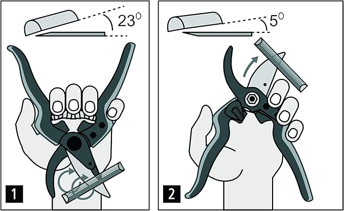 FELCO 160L Pruning Shears – 8.9" Lightweight Swiss-Made Garden Clippers for Large Hands | Garden Tool Cutter with Precision Bypass Blade, Fiberglass Composite Handles, Replaceable Parts