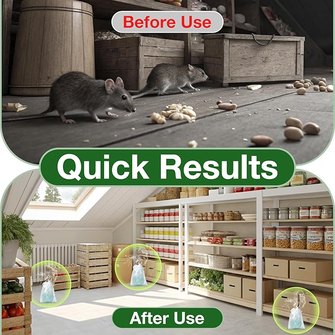 Mouse Rodent Repellent,25 Pack Peppermint Oil Mouse Traps for Rat Mice, Ant, Roach, Spider, Squirrel, Nature Mouse Deterrent for Indoor Outdoor Use, for Garden & Home, Family & Pet Safe 03